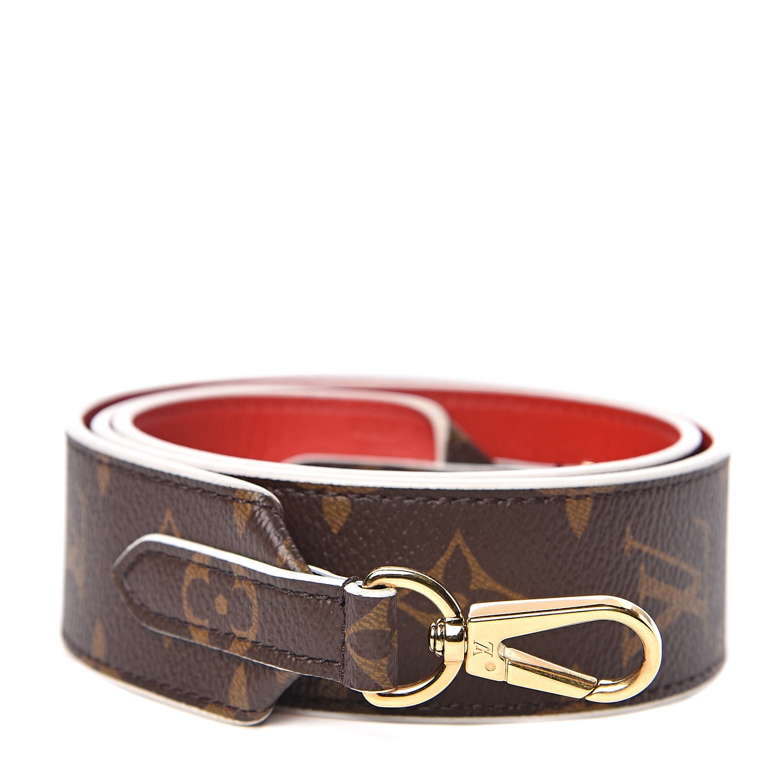 Louis Vuitton Monogram Bandouliere Shoulder Strap Red 1 of 5