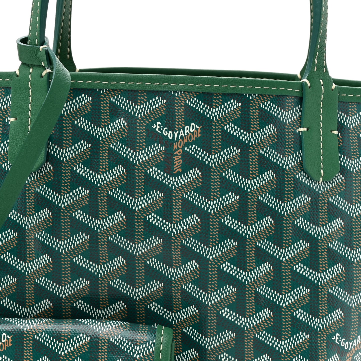Goyardine Reversible Mini Anjou Green