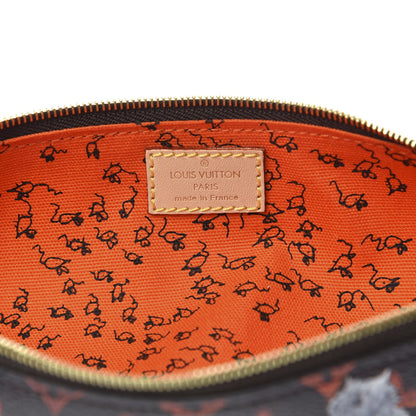 Louis Vuitton Catogram Elizabeth Pouch Orange Marron 6 of 10