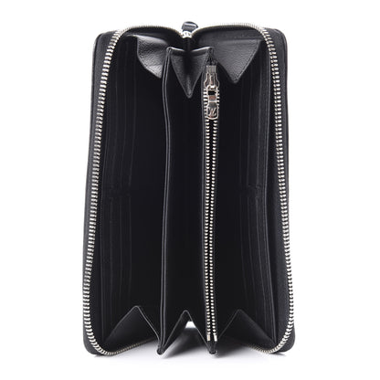 Louis Vuitton Calfskin Zippy Lockme Wallet Black 5 of 8