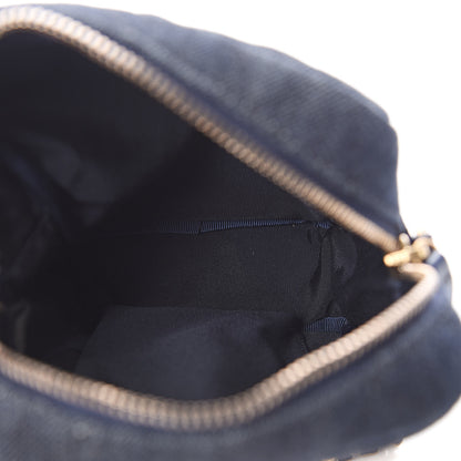 Chanel Washed Denim Quilted Reissue Camera Case Black 5 of 10