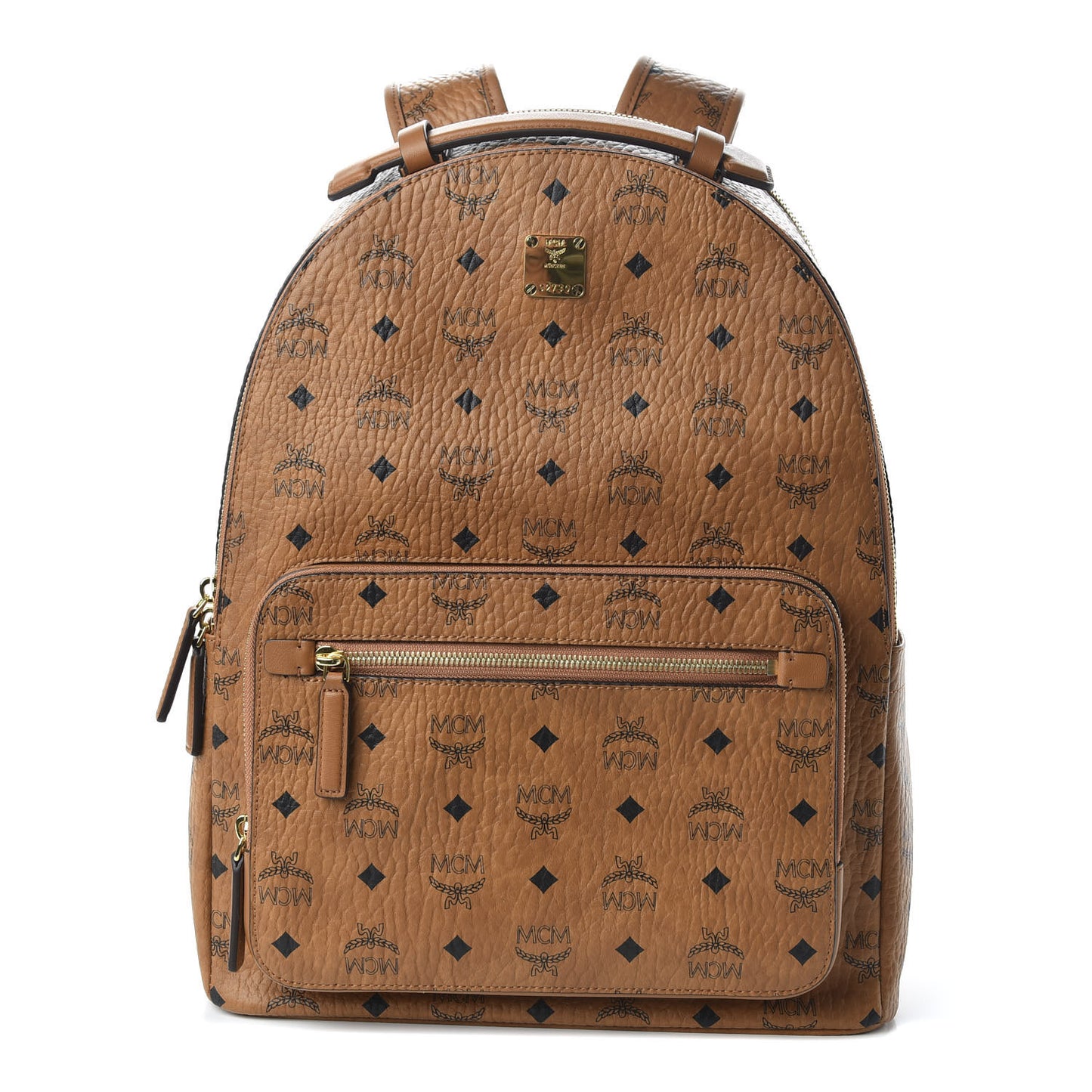 Visetos Mens Medium Stark Backpack Cognac