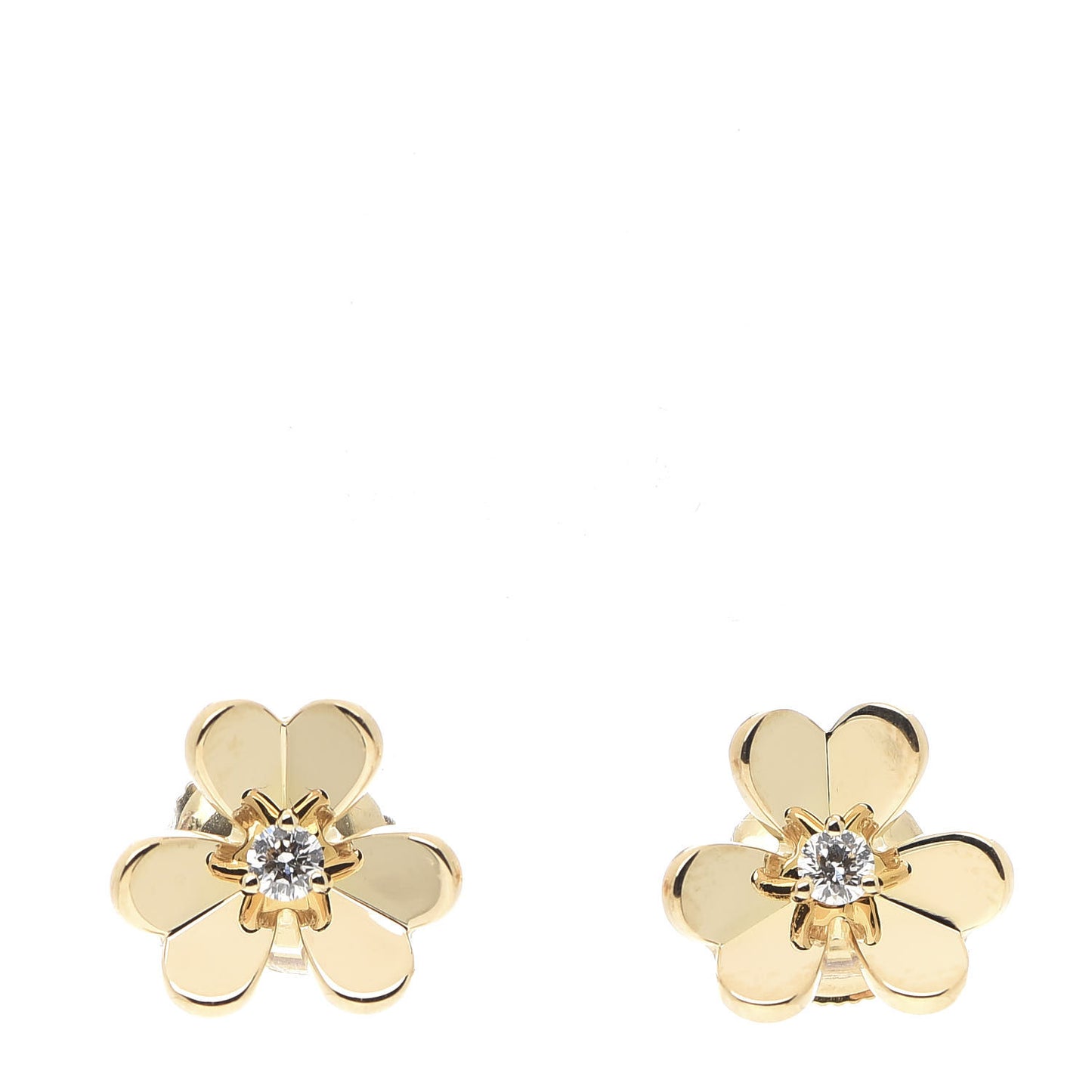 18K Yellow Gold Diamond Mini Frivole Earrings
