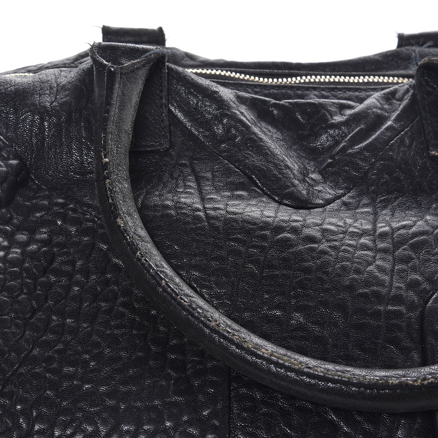 Pebbled Lambskin Medium Easy Sac Black
