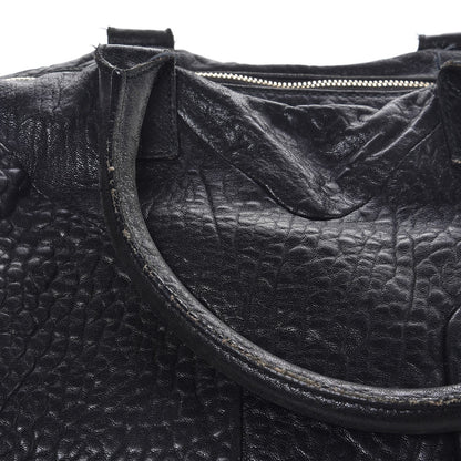 Saint Laurent Pebbled Lambskin Medium Easy Sac Black 14 of 23