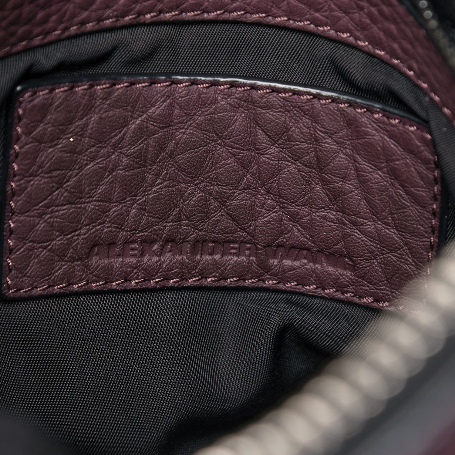 Alexander Wang Soft Pebbled Lambskin Rocco Oxblood Nickel Hardware 6 of 9