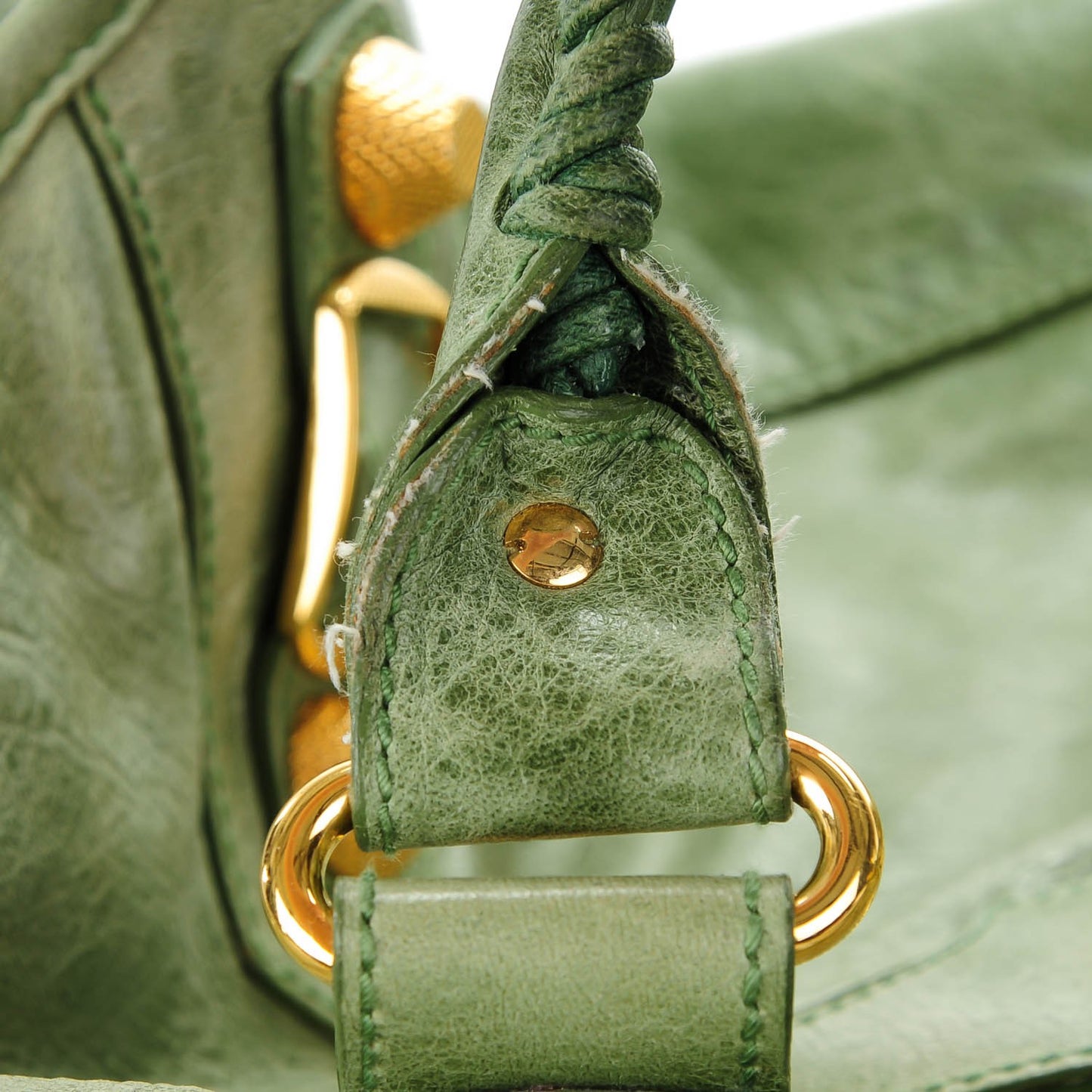 Agneau Giant 21 Gold Hardware Work Light Olive