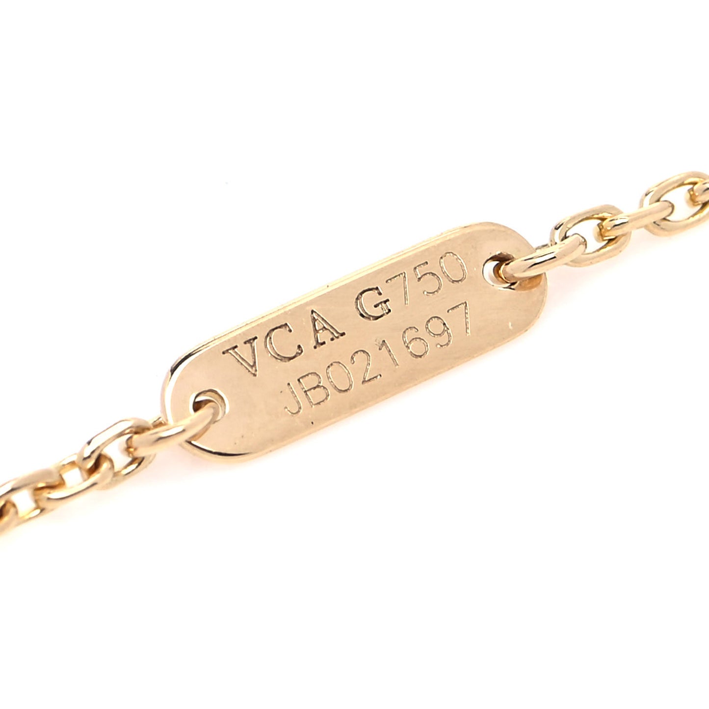 18K Yellow Gold Vintage Alhambra Pendant Necklace