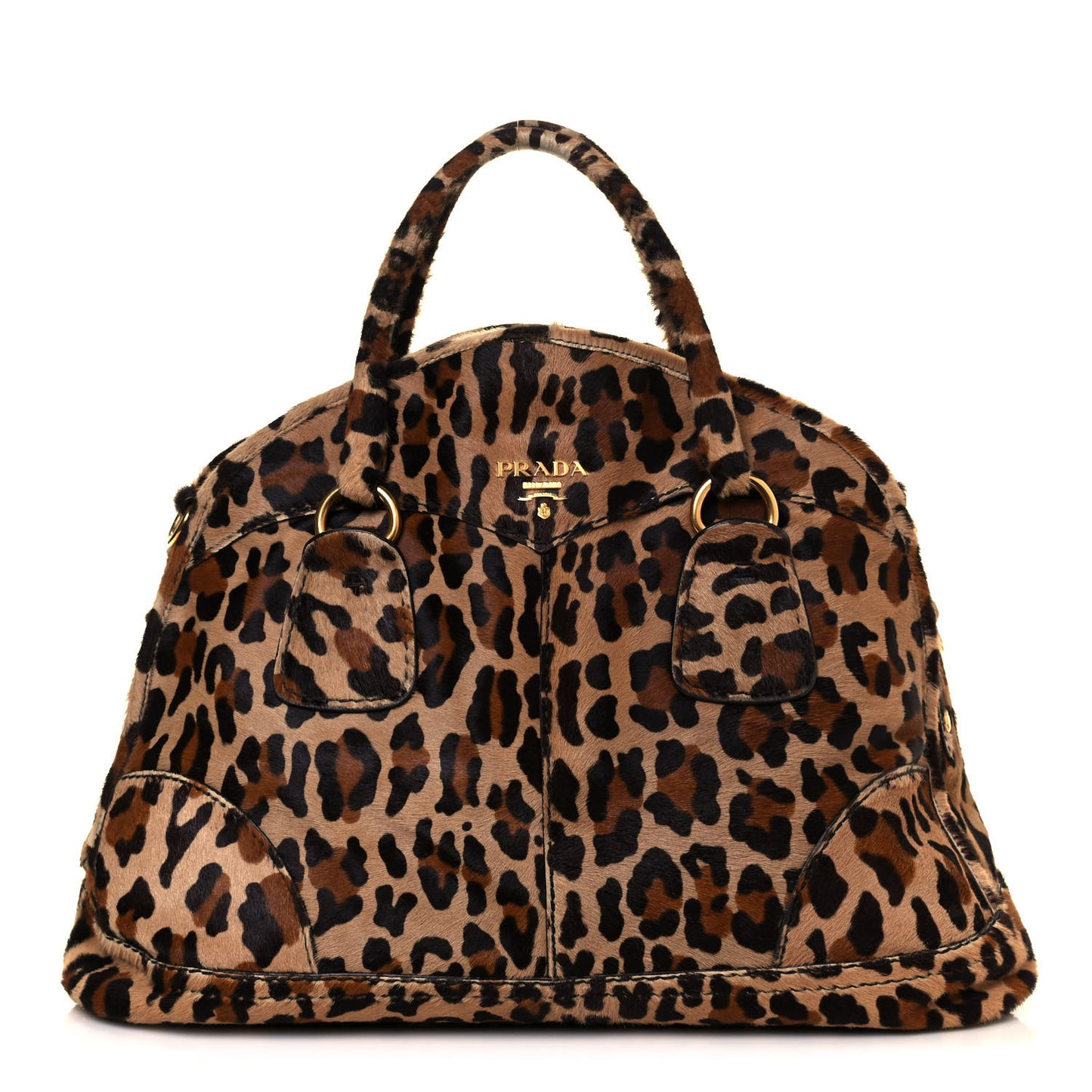 Cavallino Leopard Print Bauletto Sabbia Moro