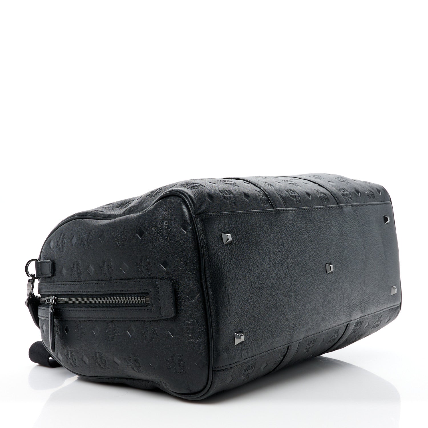 MCM Calfskin Ottomar Duffle Bag Black 4 of 14
