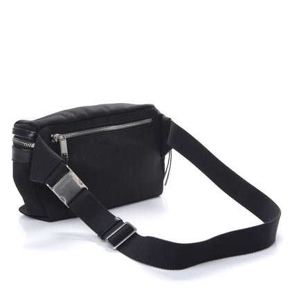 Saint Laurent Canvas Calfskin City Belt Bag Black 2 of 8