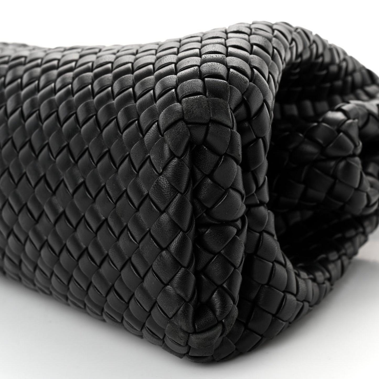 Nappa Intrecciato Medium Padded The Handle Tote Black