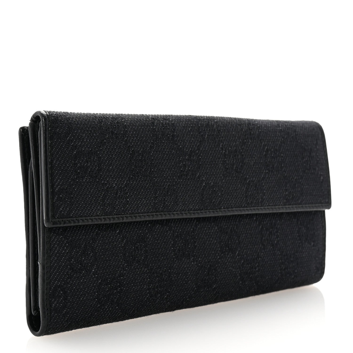 Gucci Monogram Horsebit Continental Wallet  Black 3 of 8