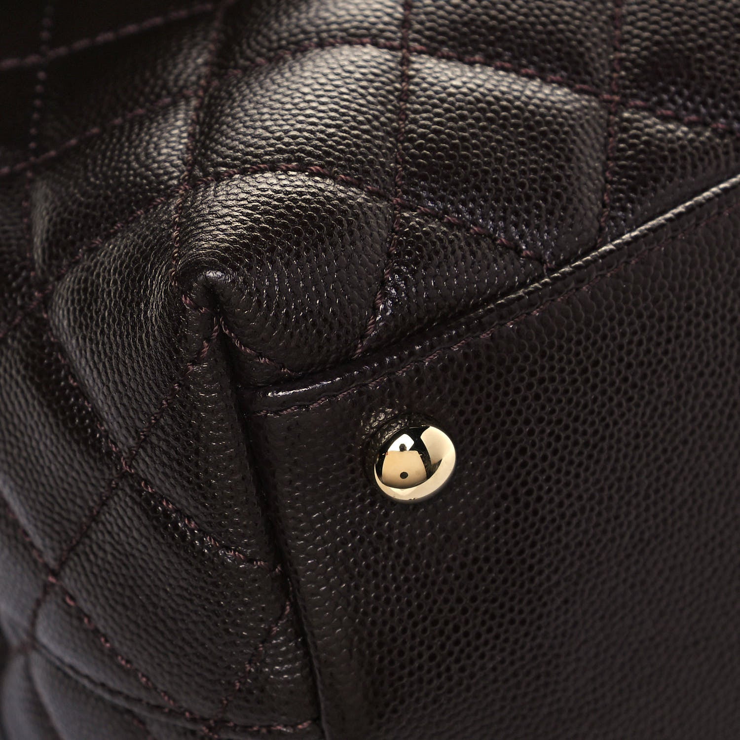 Chanel Caviar Quilted Small Coco Handle Flap Dark Brown 9 of 13