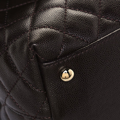 Chanel Caviar Quilted Small Coco Handle Flap Dark Brown 9 of 13