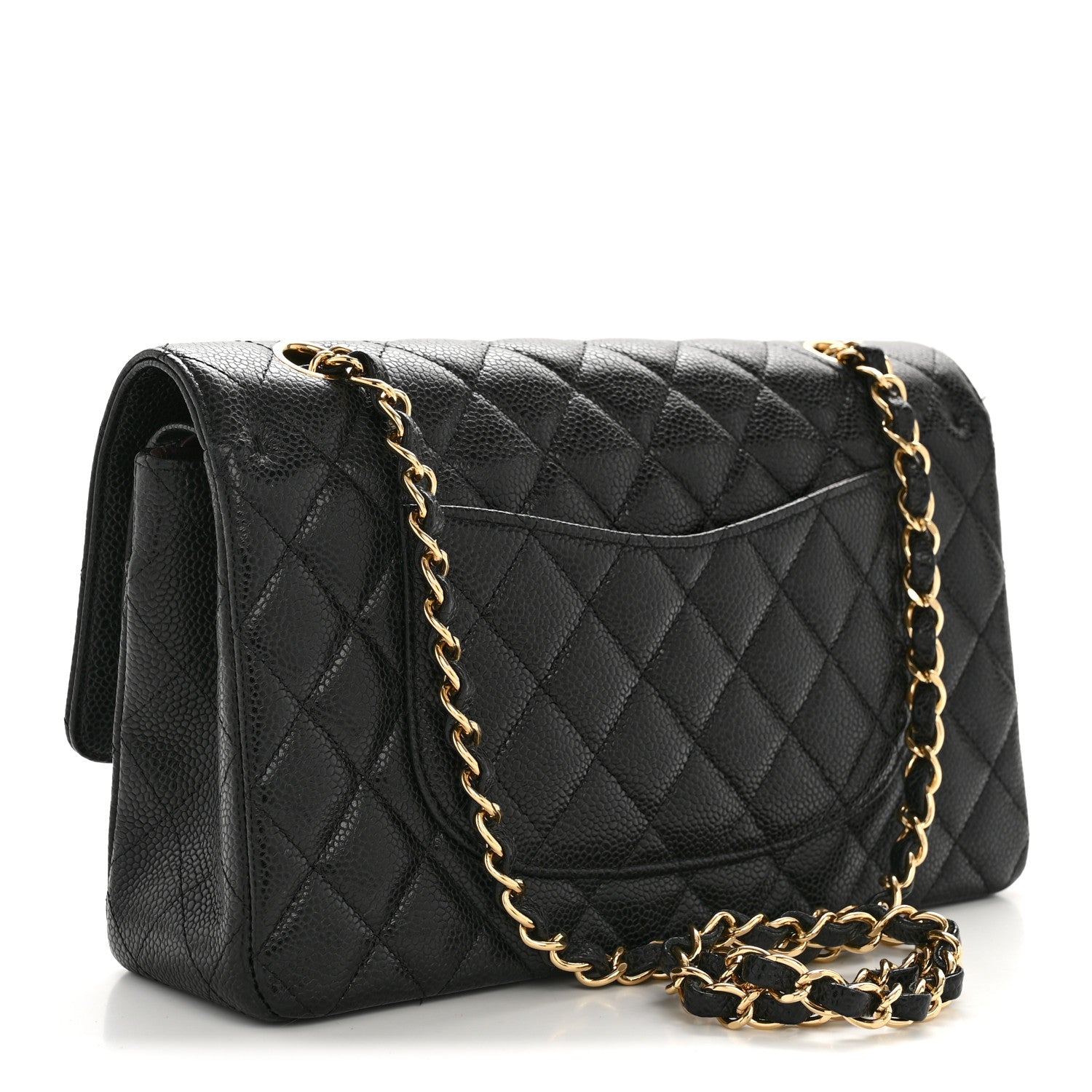 Chanel Caviar Quilted Medium Double Flap Black 3 of 14