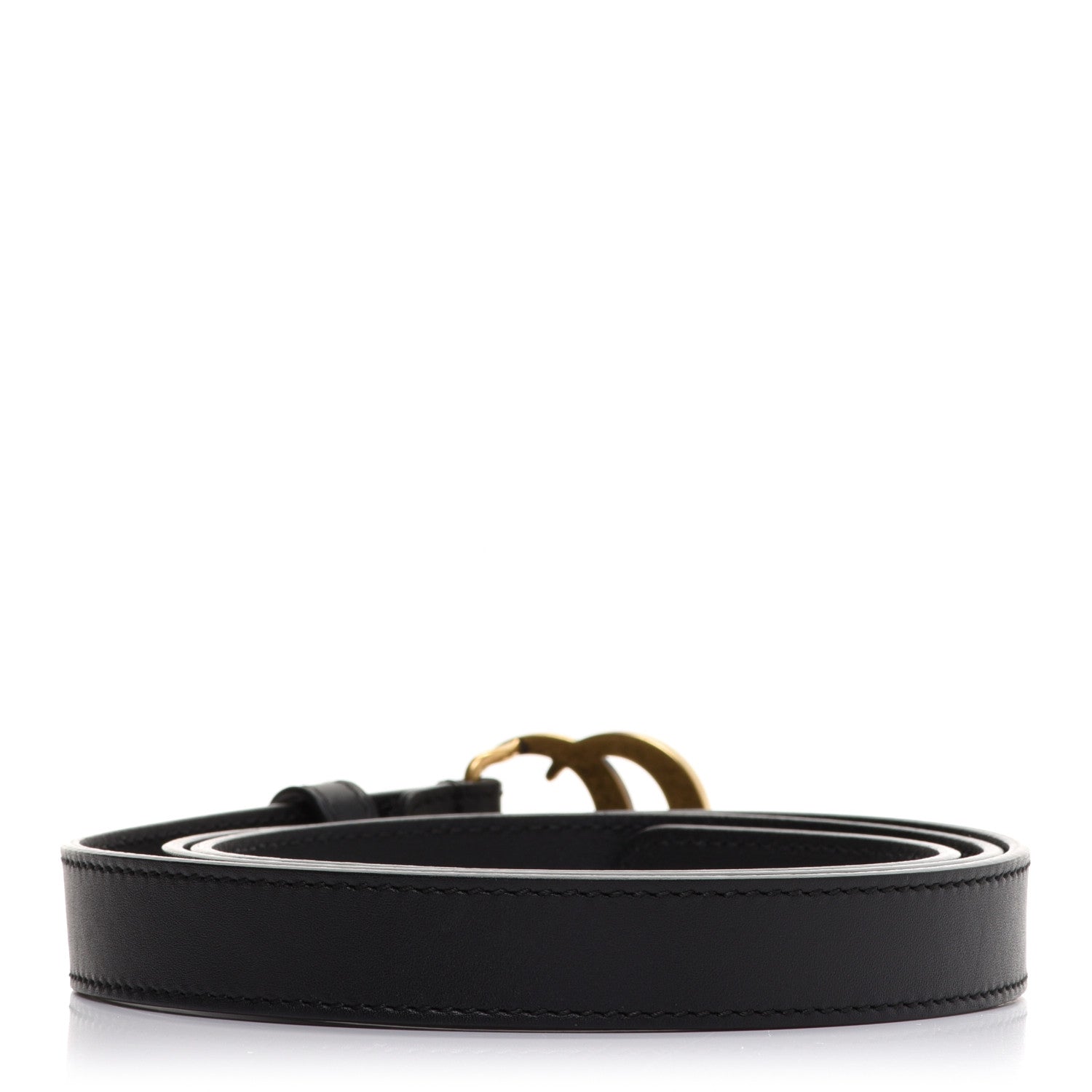 Gucci Calfskin Double G 20mm Belt 95 38 Black 2 of 5