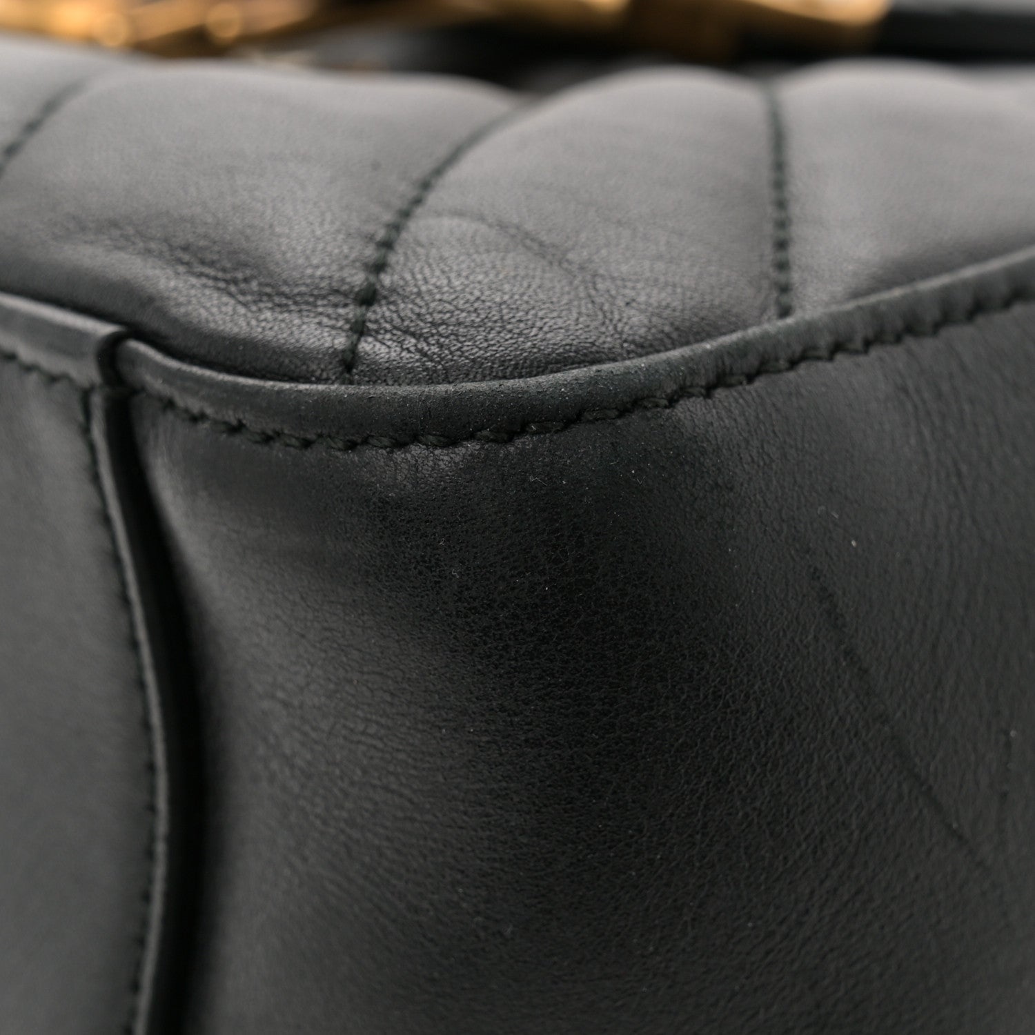 Gucci Calfskin Bamboo Trapuntata Queen Margaret Backpack Black 12 of 13