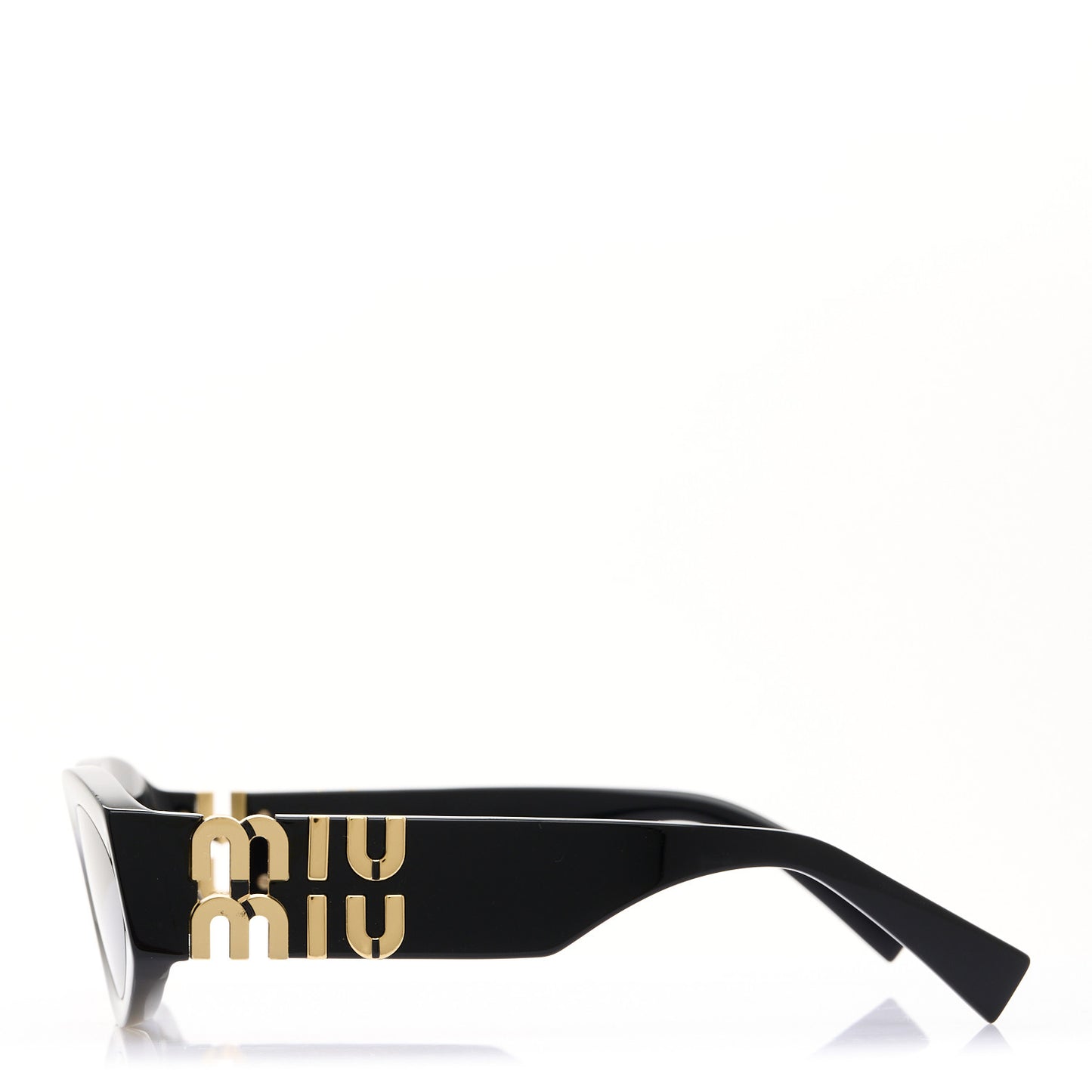 Acetate Oval Glimpse Sunglasses SMU11W Black