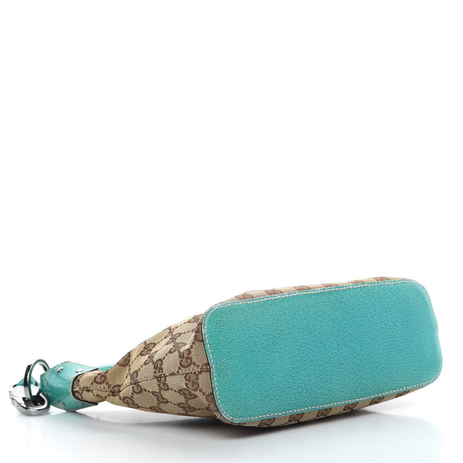 Gucci Monogram Classic Ring Hobo Turquoise 4 of 17