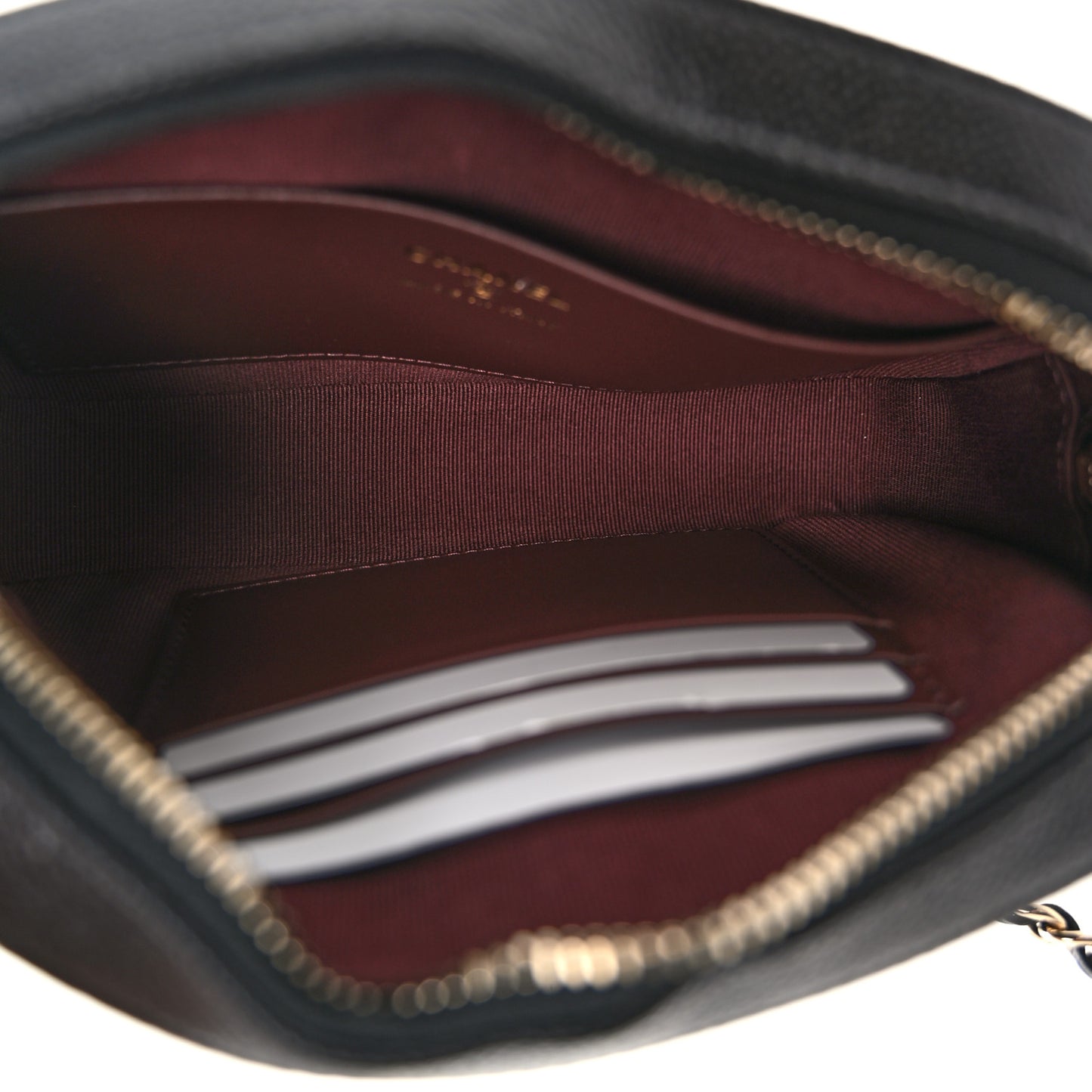 Caviar Quilted Chain Camera Bag Black