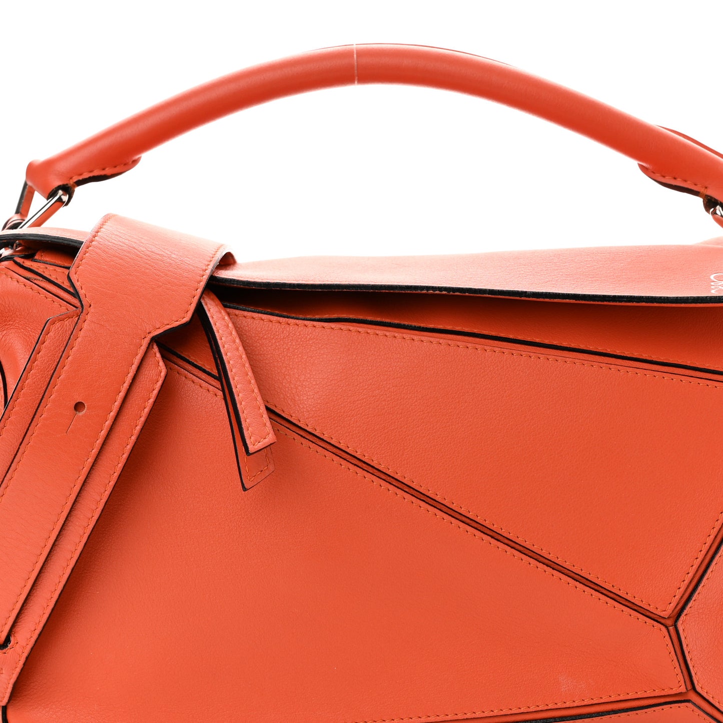 Calfskin Medium Puzzle Bag Orange