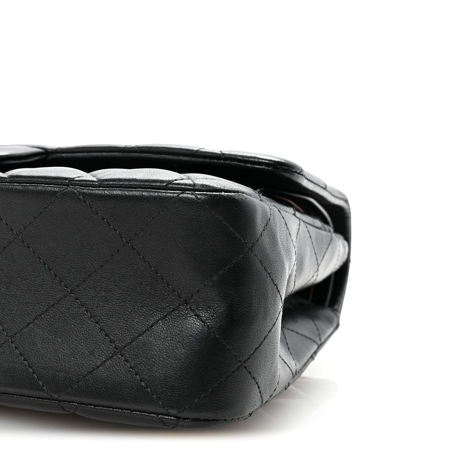 Chanel Lambskin Quilted Medium Double Flap Black 10 of 10