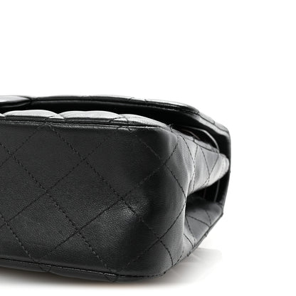 Chanel Lambskin Quilted Medium Double Flap Black 10 of 10