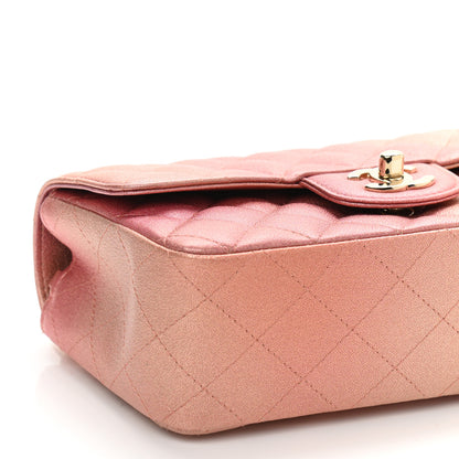Chanel Metallic Lambskin Quilted Ombre Mini Rectangular Flap Pink 9 of 11