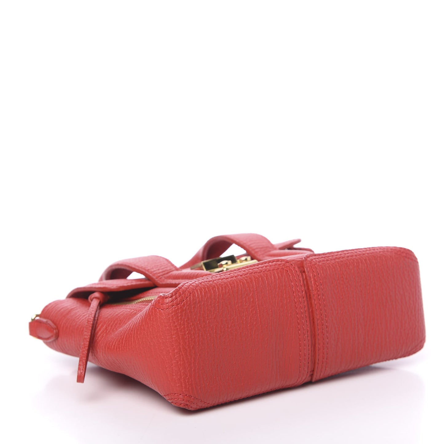 3.1 Textured Calfskin Mini Pashli Satchel Red