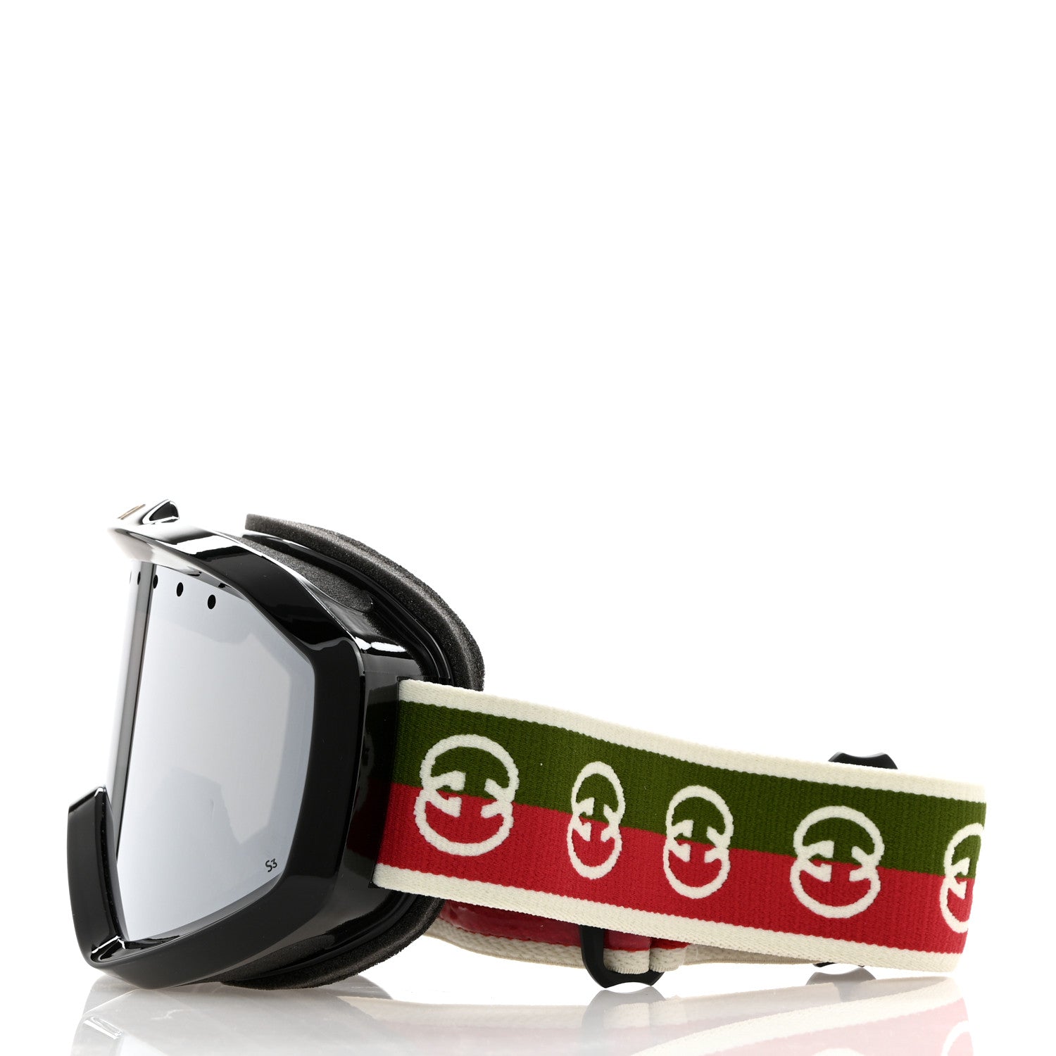 Gucci Shiny Acetate Interlocking G Ski Goggles GG1210S Black 3 of 6