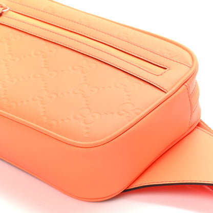 Gucci Rubber Effect Monogram GG Belt Bag New Orange Fluo 10 of 10