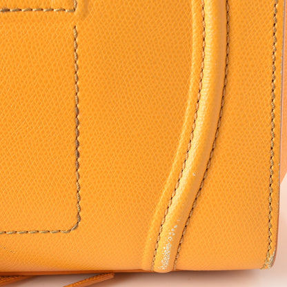 Celine Grained Calfskin Medium Phantom Luggage Saffron 10 of 29