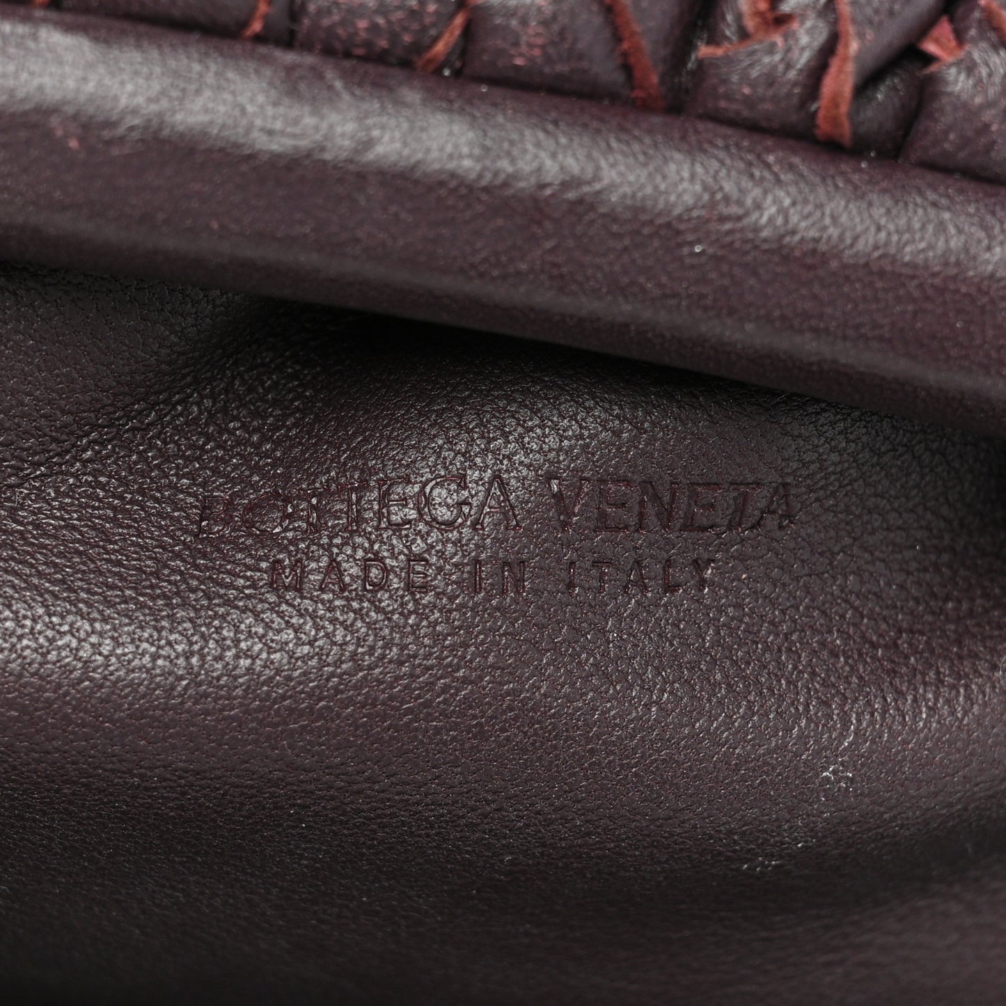 Nappa Intrecciato The Mini Pouch Grape