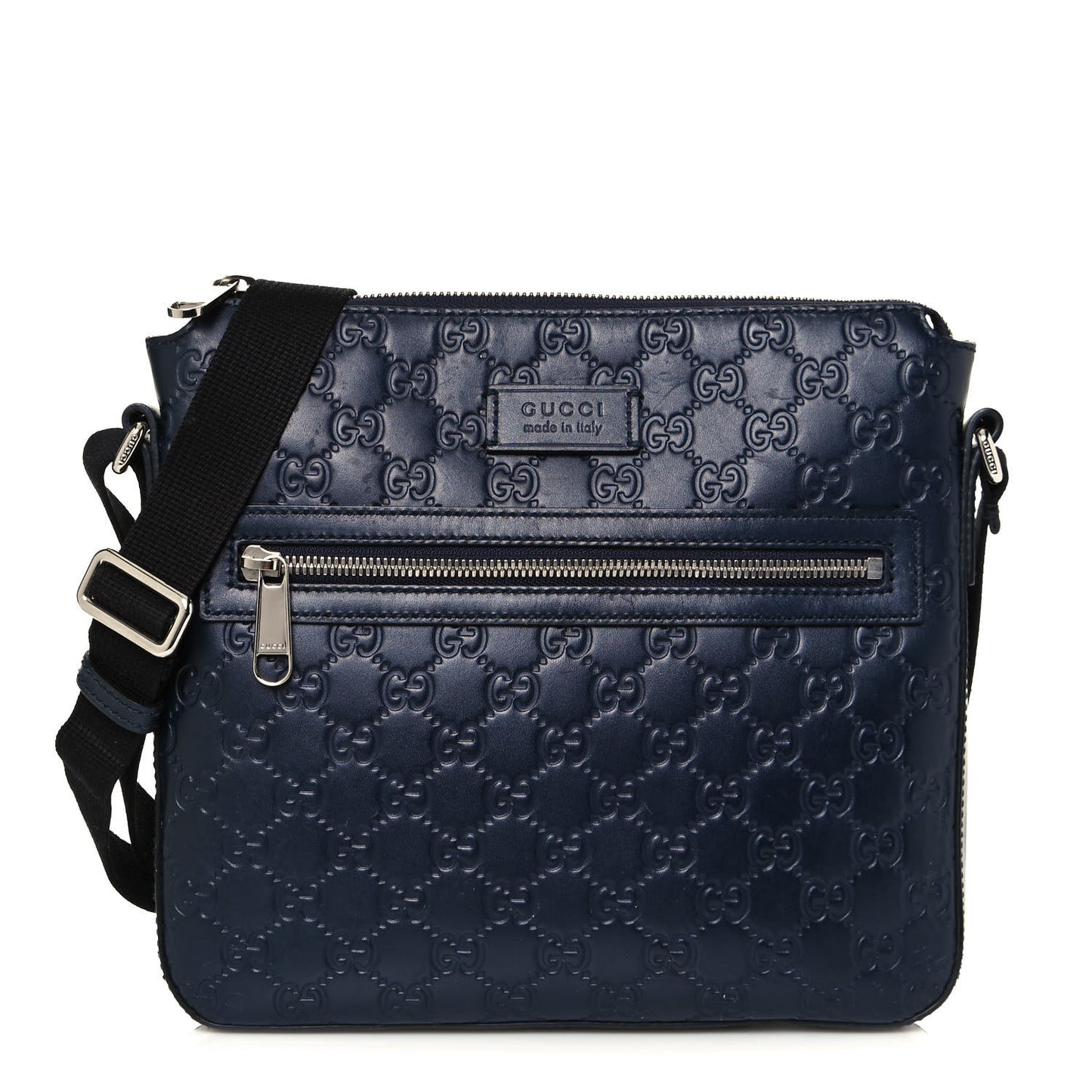 Guccissima Signature Small Messenger Bag Blue
