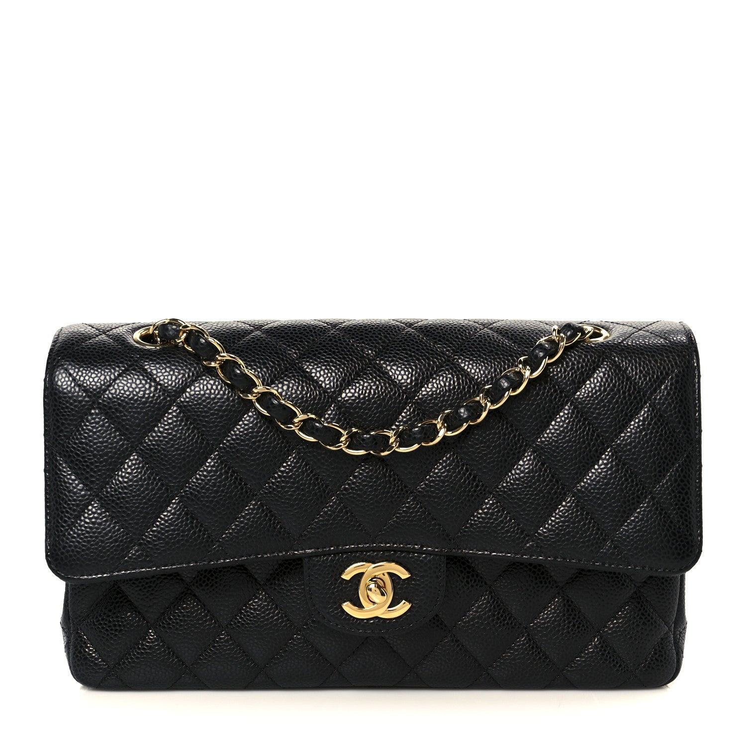 Chanel Caviar Quilted Medium Double Flap Black 1 of 11