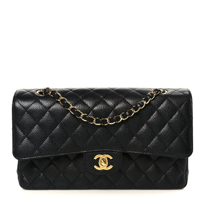 Chanel Caviar Quilted Medium Double Flap Black 1 of 11