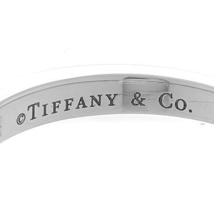 Tiffany Platinum Diamond .25ctw Half Circle Wedding Band Ring 50 5.25 5 of 5
