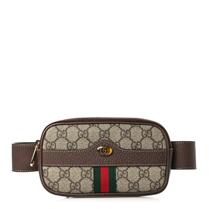 Gucci GG Supreme Monogram Web Ophidia Belted iPhone Case 85 34 Dark Brown 1 of 10