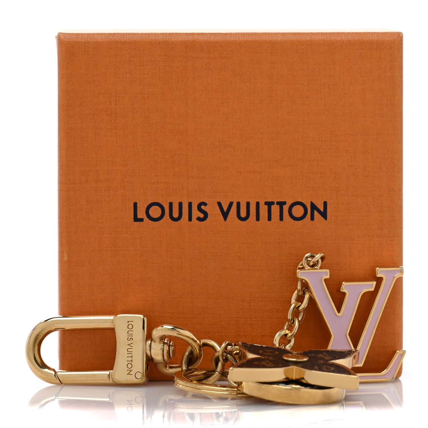 Louis Vuitton Spring Street Bag Charm Key Holder Gold 4 of 4