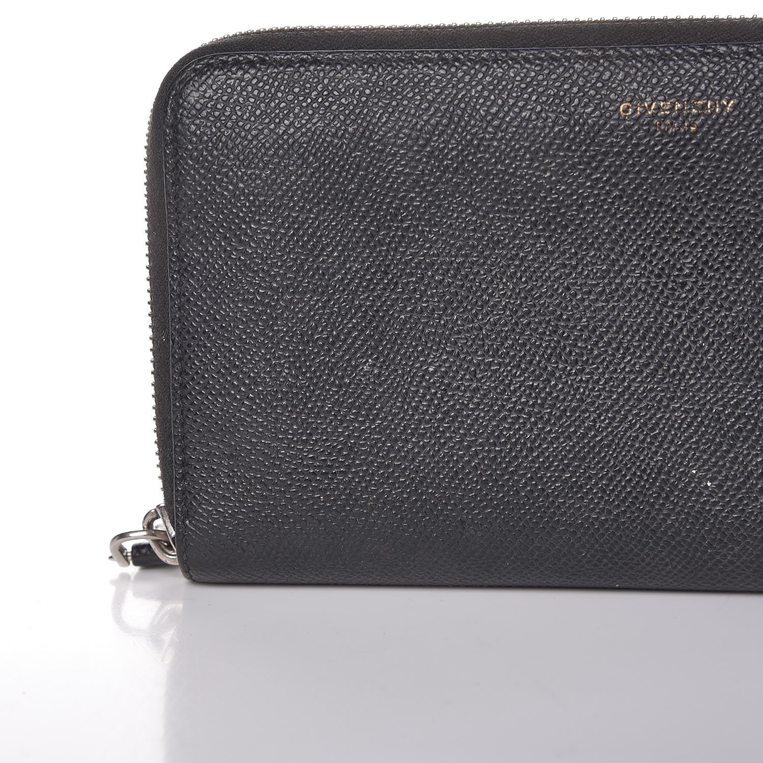 Givenchy Grained Calfskin Zip Around Wallet Black 9 of 9