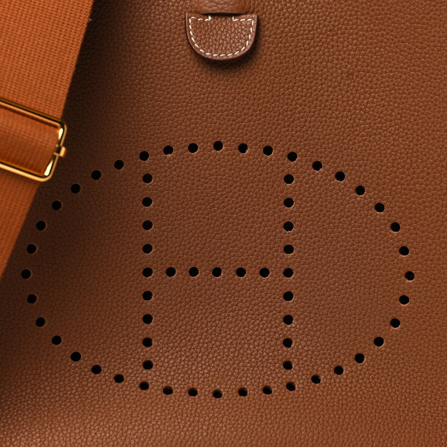 Hermes Taurillon Clemence Evelyne III PM Gold 8 of 10