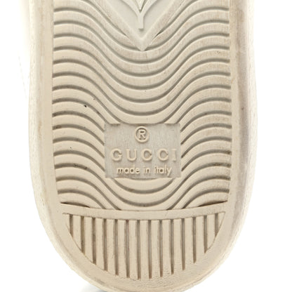 Gucci Calfskin Crocodile Web Womens Ace Sneakers 37 White Green 7 of 21