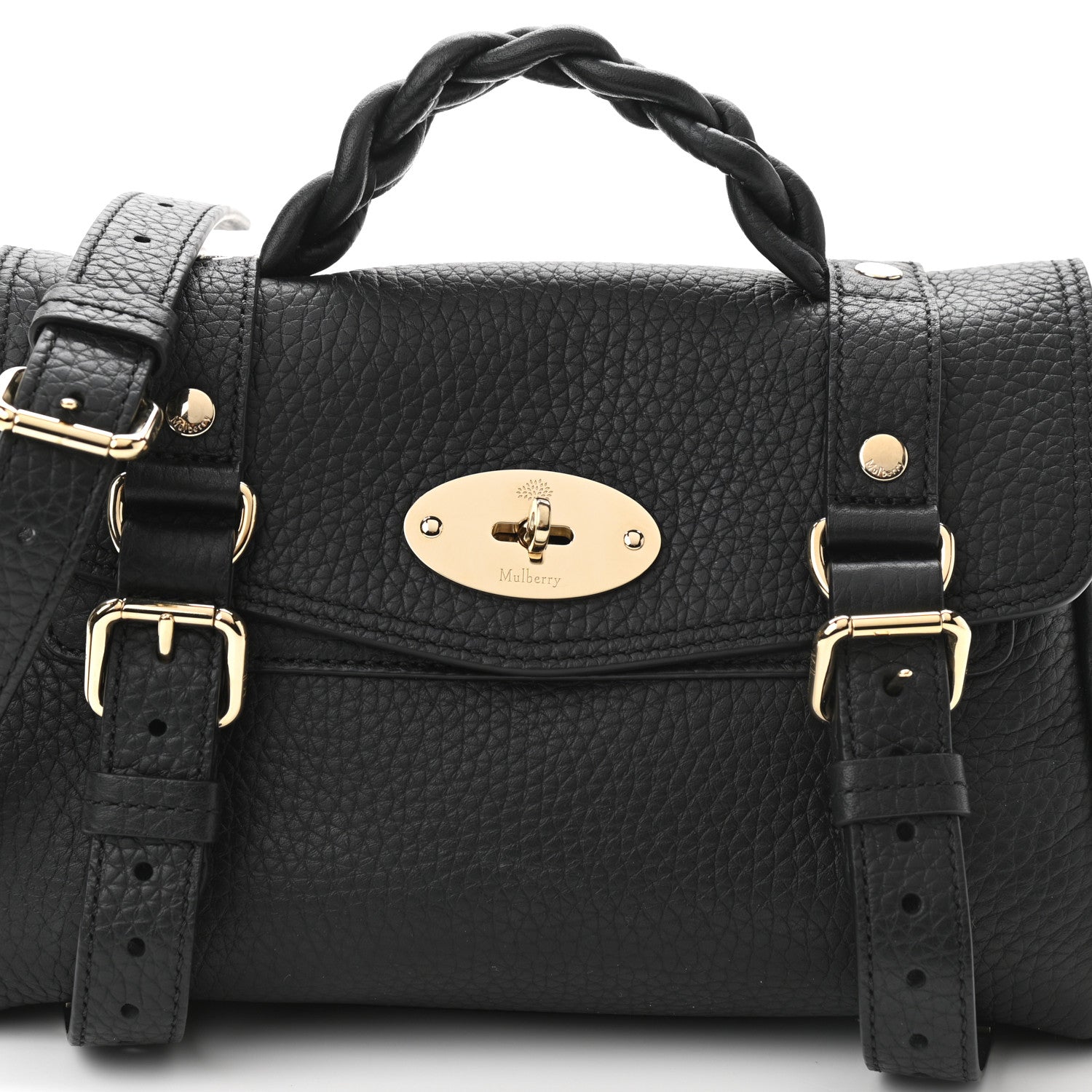 Mulberry Heavy Grain Mini Alexa Black 7 of 9