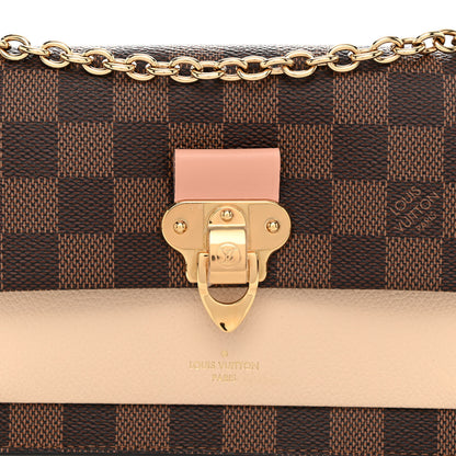 Louis Vuitton Damier Ebene Vavin Chain Wallet Creme 7 of 9