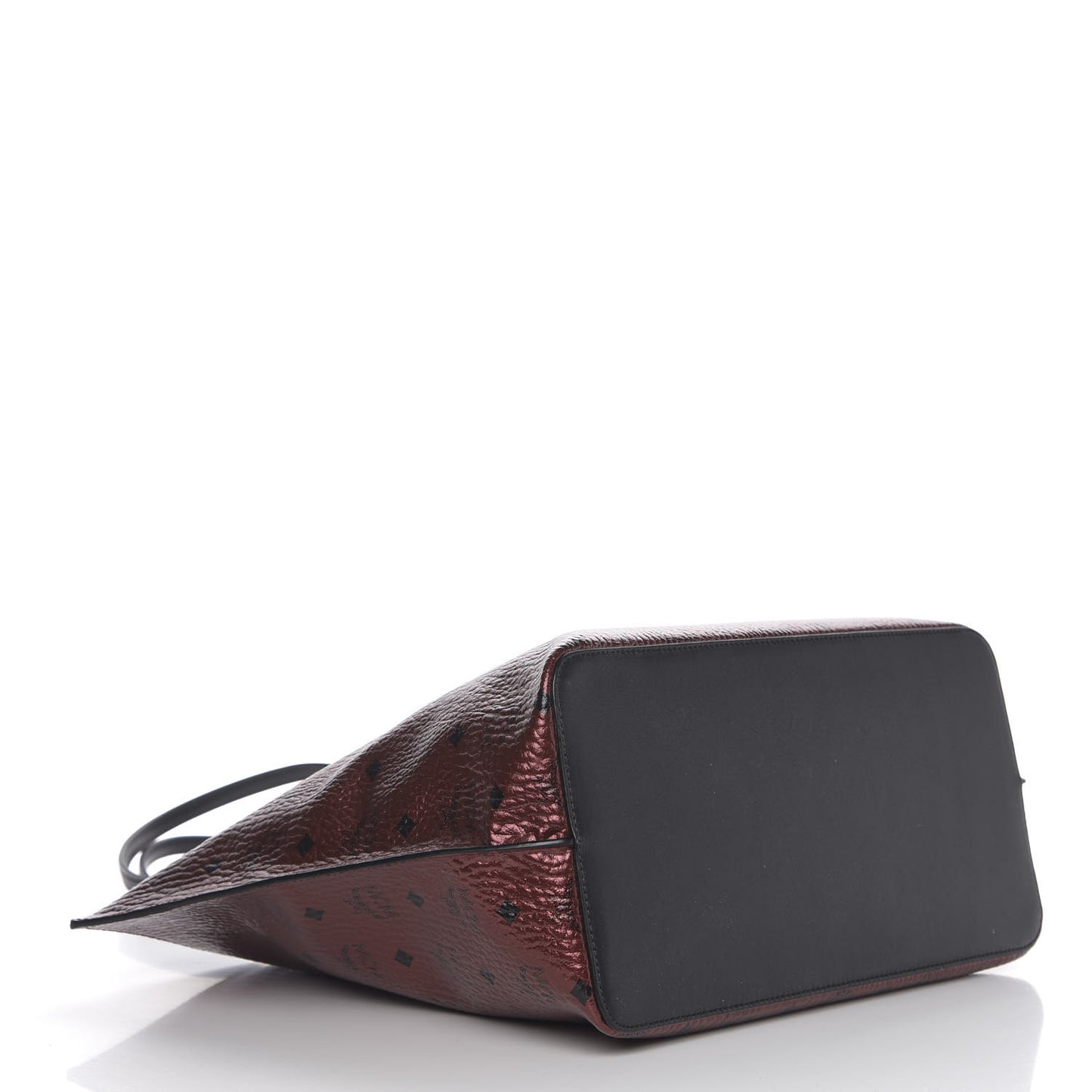 Metallic Visetos Shopper Tote Scooter Red