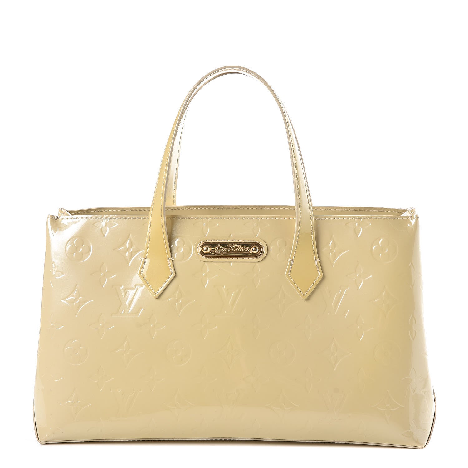 Louis Vuitton Vernis Wilshire PM Blanc Corail 1 of 13