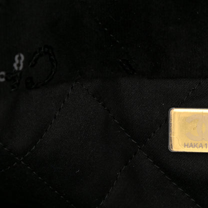 Chanel Velvet Sequin Quilted Small Chanel 22 Black 7 of 11