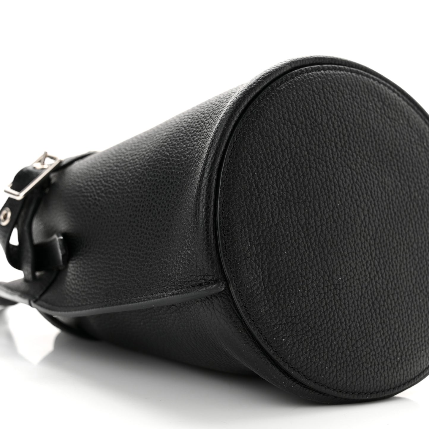 Supple Grained Calfskin Nano Big Bag Bucket Black