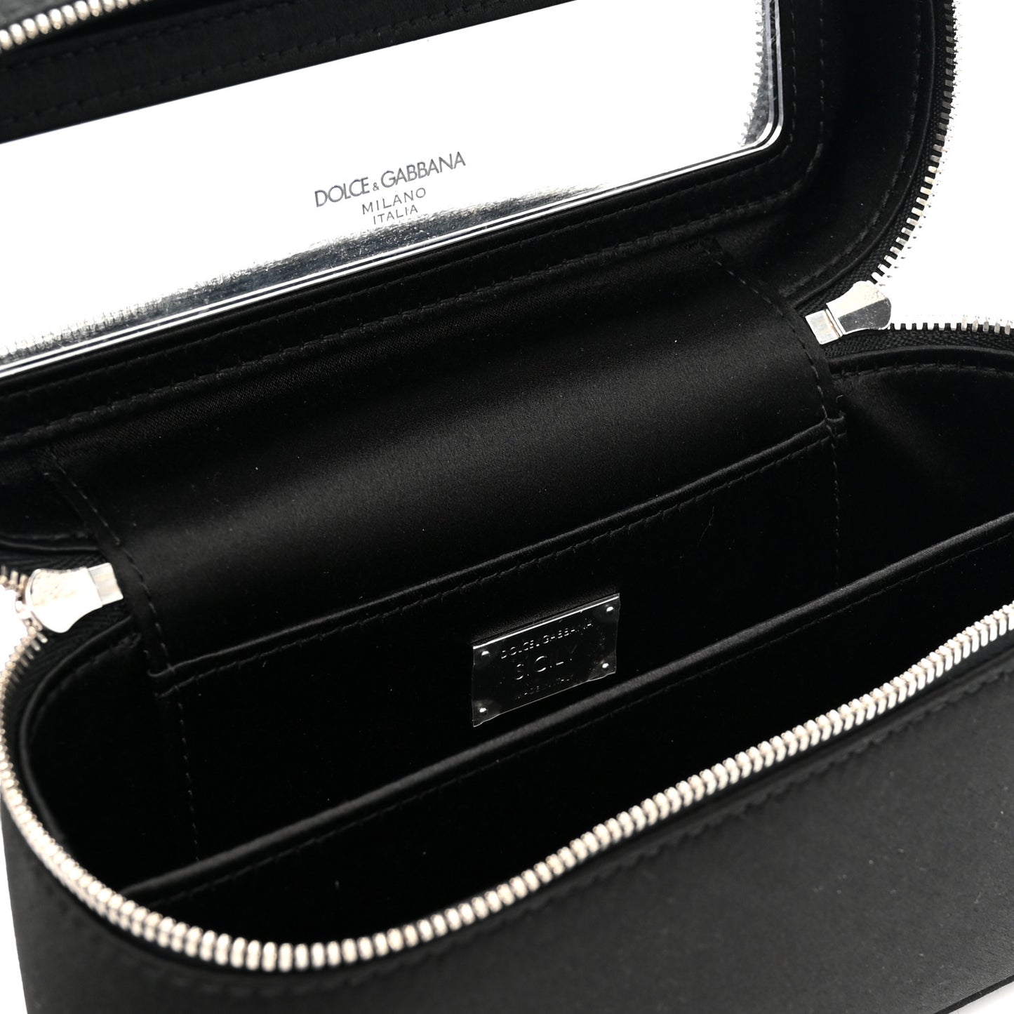 Satin Crystal Pave Medium Sicily Tubes Black